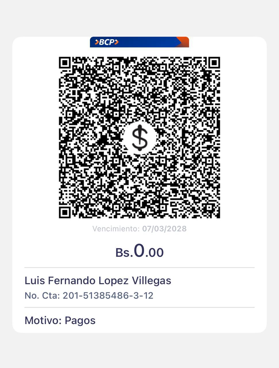 QR de pago